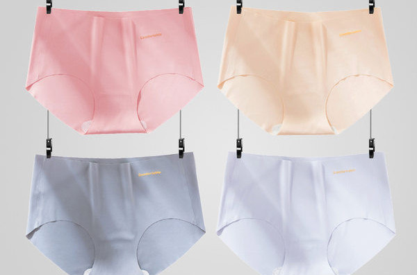 Varrat nélküli női alsónadrág magas derékkal, több színben
