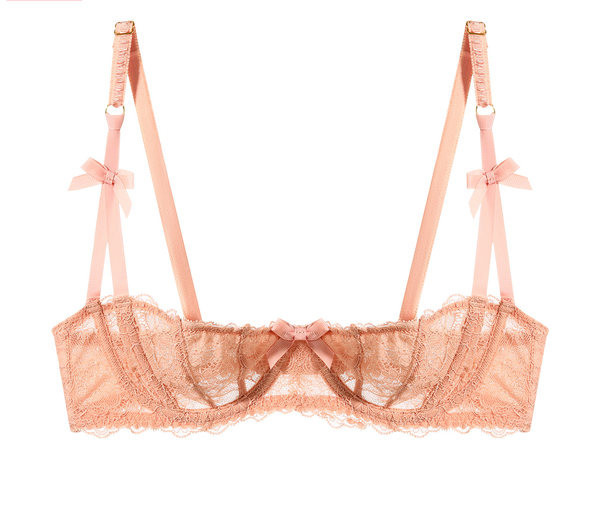 Modern női csipke melltartó vékony pántokkal