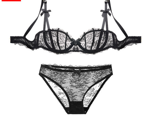 Modern női csipke melltartó vékony pántokkal