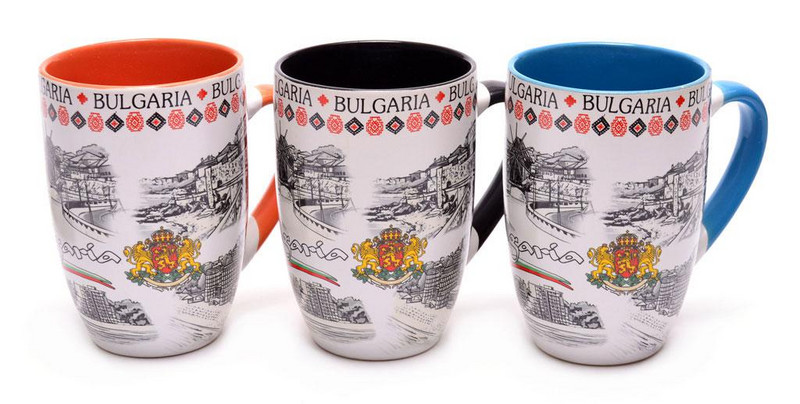 Чаша България, Керамична, Многоцветна