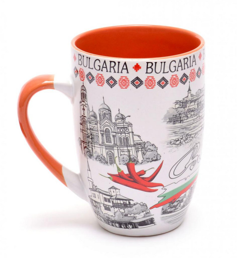 Чаша България, Керамична, Многоцветна