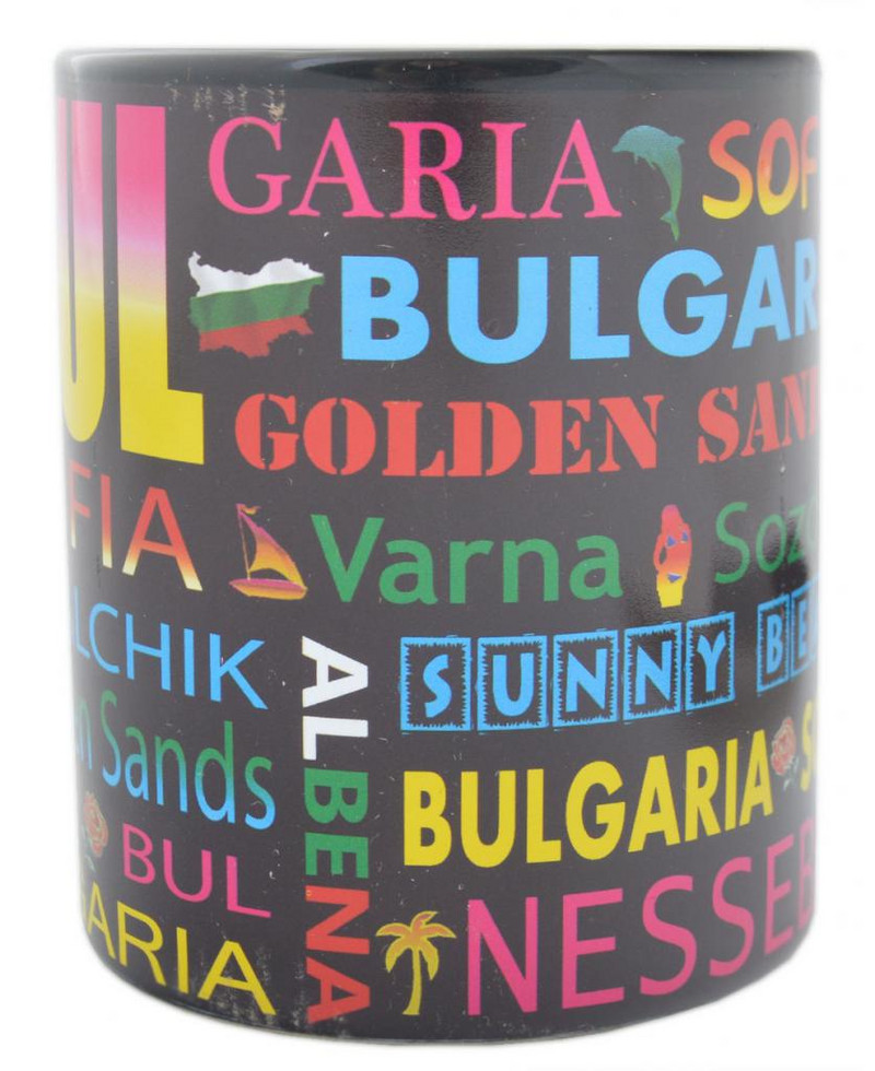 Чаша България,  За чай, Керамична, Черна