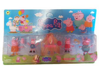 Фугирки Pepa Pig, Пластмасови, Комплект 10 броя
