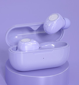 Ασύρματο ακουστικό Bluetooth με κουτί - τρία χρώματα