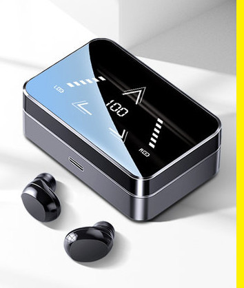 Безжични bluetooth слушалки с кутия и ултра дълъг живот на батерия 