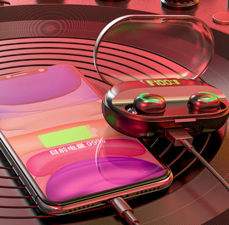 Vezeték nélküli sport bluetooth fejhallgató dobozban