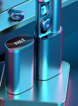 Vízálló Bluetooth headset külön töltőrekesszel