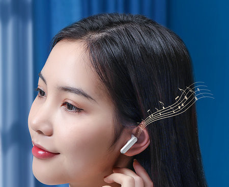 Αδιάβροχο ακουστικό Bluetooth με ξεχωριστή θήκη φόρτισης