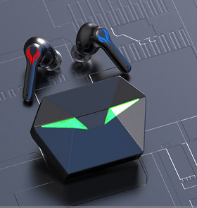 Светещи bluetooth слушалки с кутия