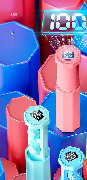 Vezeték nélküli vízálló Bluetooth headset dobozzal