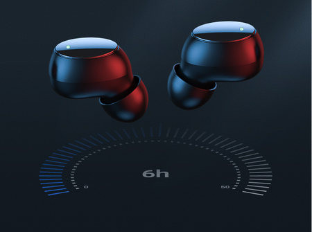 Sportoláshoz alkalmas Bluetooth vezeték nélküli fejhallgató hosszú akkumulátor-üzemidővel