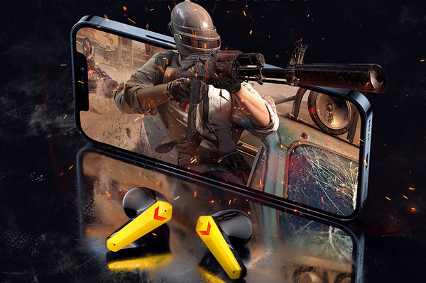 Vezeték nélküli Bluetooth fejhallgató késedelem nélkül játékra alkalmas