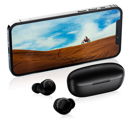 Vezeték nélküli Bluetooth headset dobozával