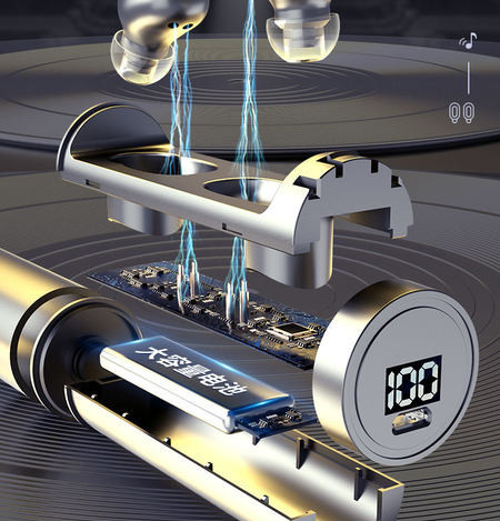 Vezeték nélküli Bluetooth headset érintőgombbal