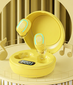 Vezeték nélküli Bluetooth headset dobozban érintésvezérléssel