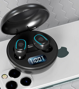 Vezeték nélküli Bluetooth headset dobozban érintésvezérléssel