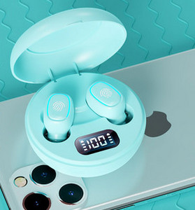 Vezeték nélküli Bluetooth headset dobozban érintésvezérléssel