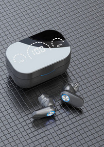 Ασύρματο ακουστικό Bluetooth με κουτί και οθόνη αφής
