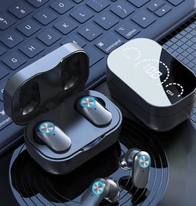 Ασύρματο ακουστικό Bluetooth με κουτί και οθόνη αφής