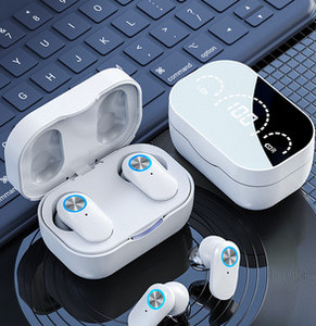 Ασύρματο ακουστικό Bluetooth με κουτί και οθόνη αφής
