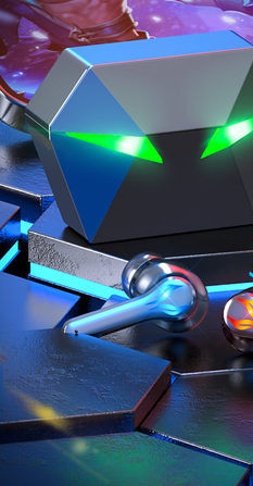 Ασύρματο ακουστικό Bluetooth με φώτα LED