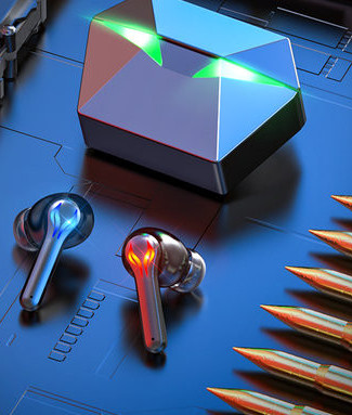 Ασύρματο ακουστικό Bluetooth με φώτα LED