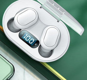 Ασύρματο ακουστικό Bluetooth σε κουτί με οθόνη αφής και καλώδιο USB