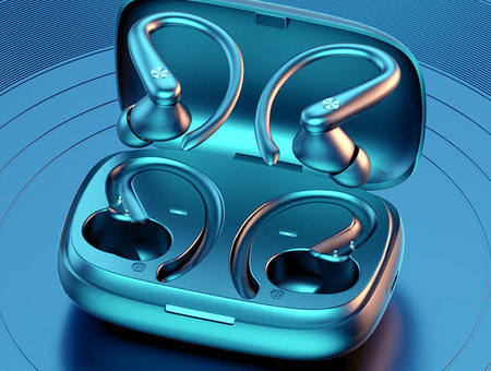 Ασύρματο ακουστικό Bluetooth σε κουτί με μικρόφωνο