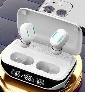 Juhtmeta Bluetooth-peakomplekt karbi ja puuteekraaniga