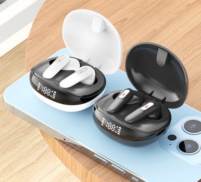 bluetooth слушалки с кутия за зареждане 