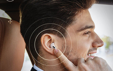 Bluetooth слушалки с кутия за зареждане 