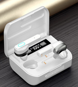 Vezeték nélküli Bluetooth headset érintőképernyős dobozban