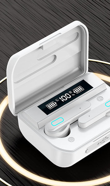 Vezeték nélküli Bluetooth headset érintőképernyős dobozban