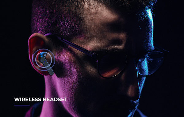 Vezeték nélküli Bluetooth headset hosszú akkumulátor-üzemidővel