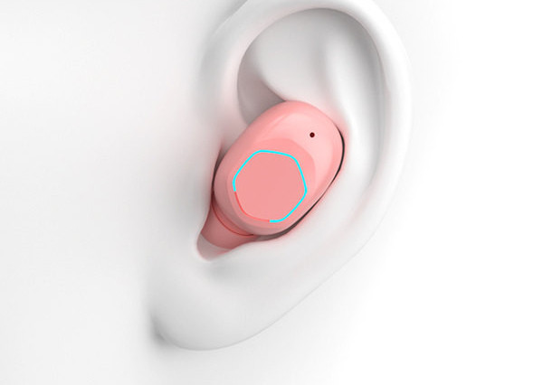 Ασύρματο ακουστικό Bluetooth με κουτί οθόνης αφής και καλώδιο USB