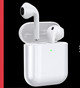 Ασύρματα ακουστικά bluetooth σε λευκό χρώμα
