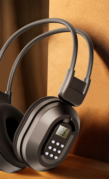 Vezeték nélküli fejhallgató FM rádióval és Bluetooth-al