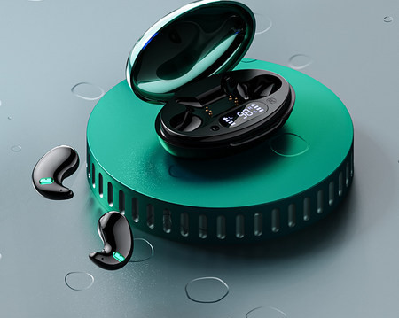 Vezeték nélküli Bluetooth headset dobozával