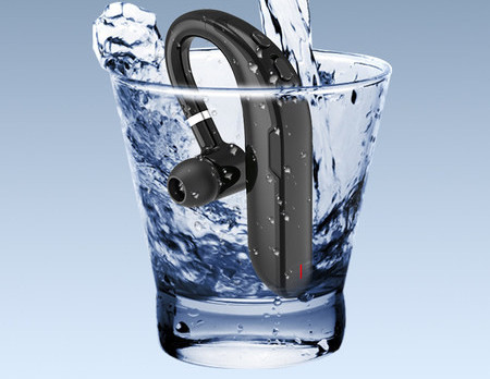 Bluetooth headset hosszú akkumulátorral készenléti módban vezetéshez és sportoláshoz