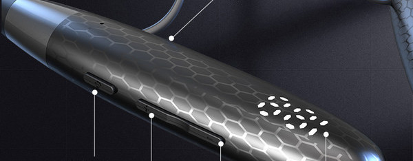 Sportoláshoz alkalmas Bluetooth galléros fejhallgató félig beépített füldugóval