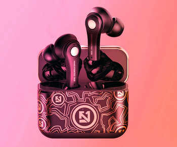 Безжични bluetooth слушалки с кутия в бял и черен цвят