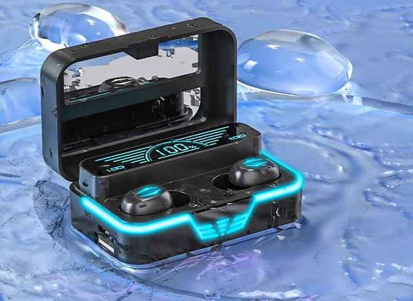 Bluetooth ausinės su belaidžiu įkrovimu