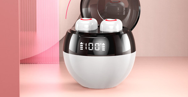 Vezeték nélküli bluetooth headset töltődobozban