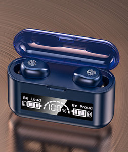 Belaidės Bluetooth ausinės su įkrovimo dėžute