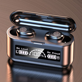 Belaidės Bluetooth ausinės su įkrovimo dėžute