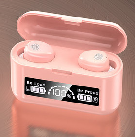 Belaidės Bluetooth ausinės su įkrovimo dėžute