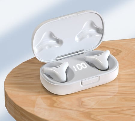 Безжични bluetooth слушалки в зареждаща се кутийка