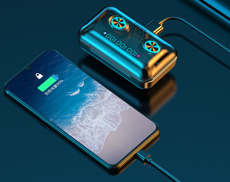 Bluetooth vezeték nélküli fejhallgató 5.2 verzióval