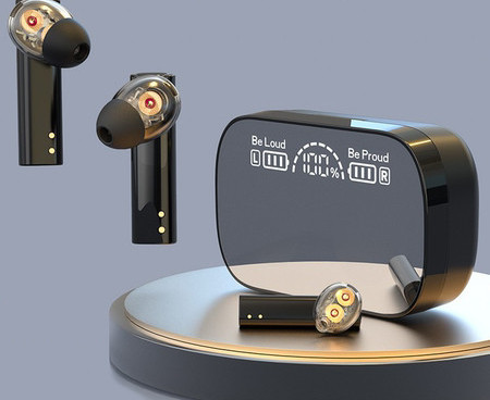 Bluetooth ausinės su dėžute