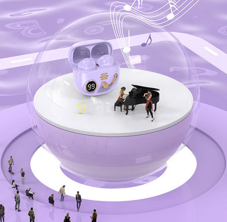 Ακουστικό Bluetooth με κουτί